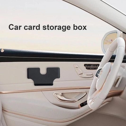 Car Mounted Card Holder Voucher Storage Box Car Refueling High-Speed Card Slot Card Hoider Creative Utensils